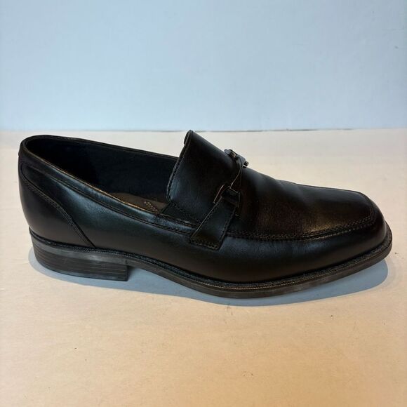 Bostonian Men\'s Classic Black Leather Loafers Dressy Size 10.5W main image 5